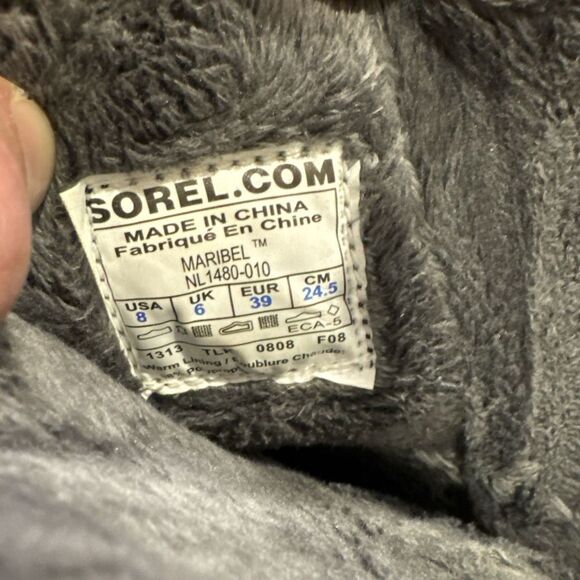 Sorel snow boots size 8 - Picture 7 of 9